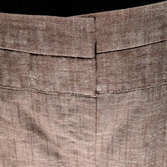 Elegant Autumn Brown Wide Leg Cropped Trousers - Picture 3 of 12